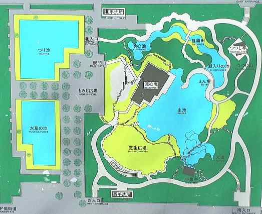 行船公園の園内マップ