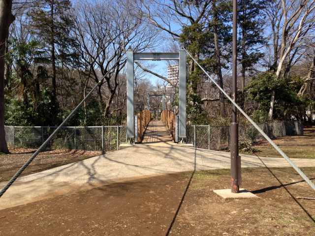 砧公園の吊り橋～遠景