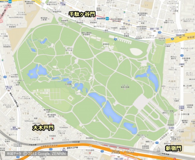 新宿御苑 東京で散歩やウォーキングができる公園